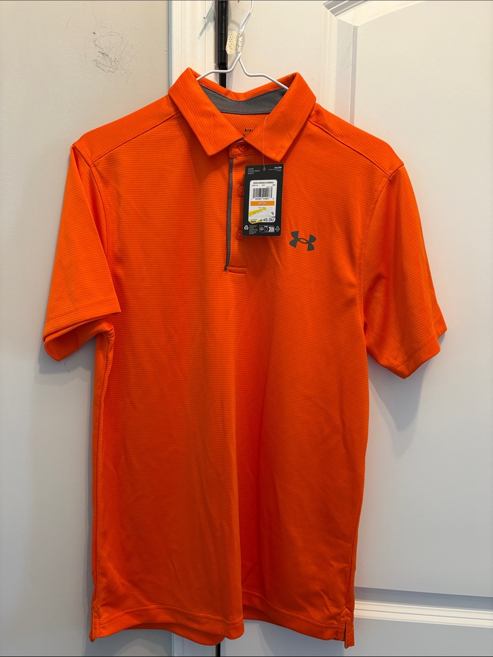 Under Armour Men’s Bright Orange Short Sleeve Polo